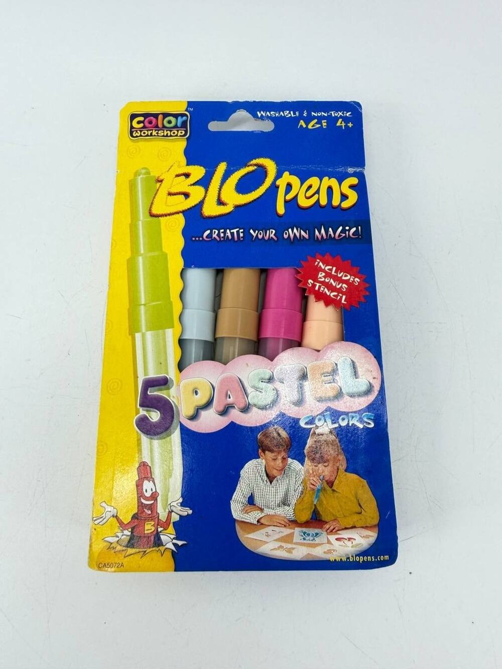 Vintage BLOpens 5 Pastel Colors Marker Set Color Workshop New Sealed